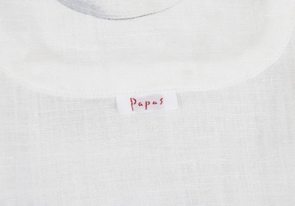 Papas Hat Cigarette Printed Linen Short Sleeve Shirt K-166551_007