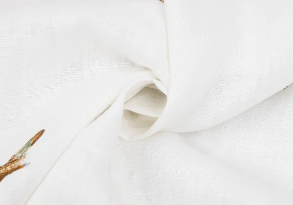 Papas Hat Cigarette Printed Linen Short Sleeve Shirt K-166551_015