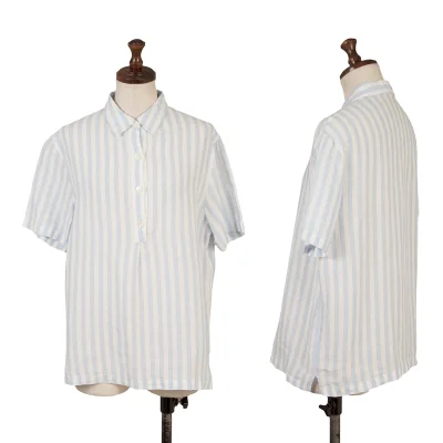 Mademoiselle NON NON Striped Linen Pullover Shirt