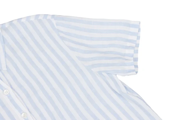 Mademoiselle NON NON Striped Linen Pullover Shirt K-166552_008