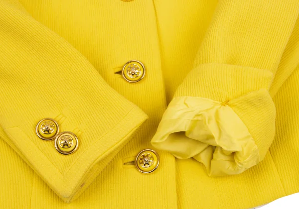 GIANNI VERSACE Button Design Collarless Jacket K-166553_006