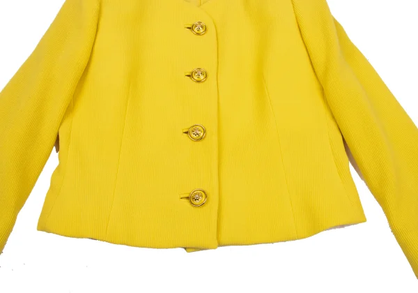 GIANNI VERSACE Button Design Collarless Jacket K-166553_007
