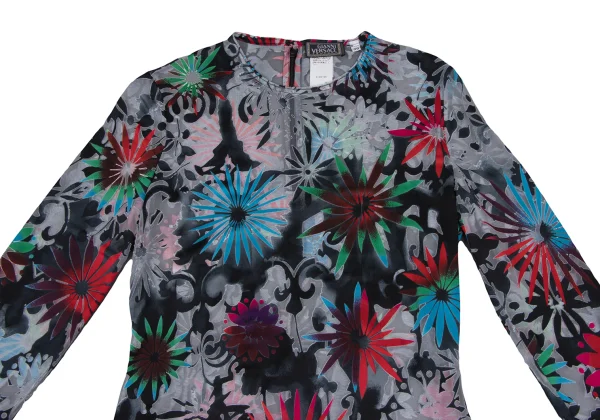 GIANNI VERSACE Colorful Opal Mesh Top K-166555_003