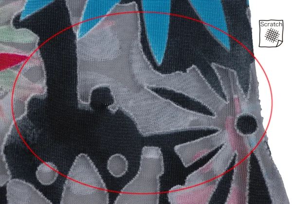 GIANNI VERSACE Colorful Opal Mesh Top K-166555_011