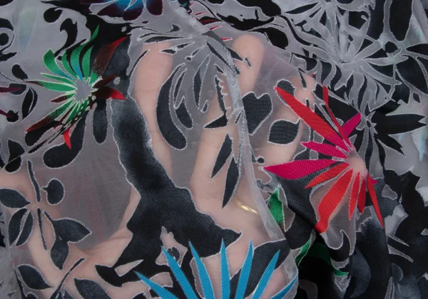 GIANNI VERSACE Colorful Opal Mesh Top K-166555_017