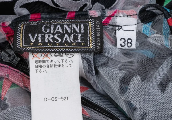 GIANNI VERSACE Colorful Opal Mesh Top K-166555_020