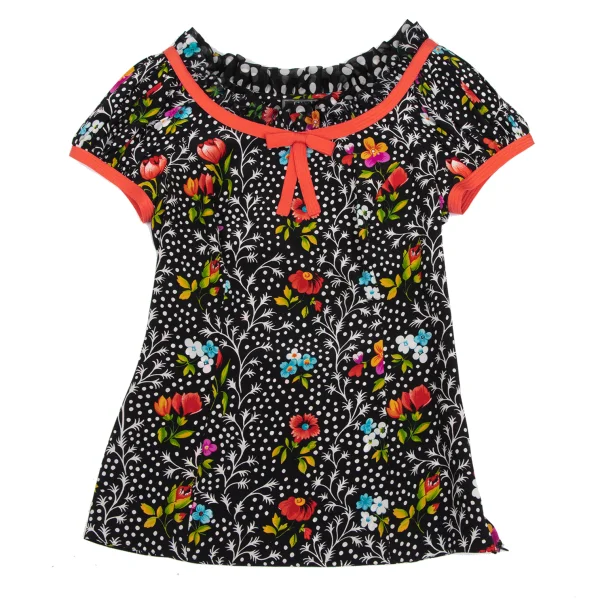 GIANNI VERSACE Floral Print Tapping Top K-166556_002