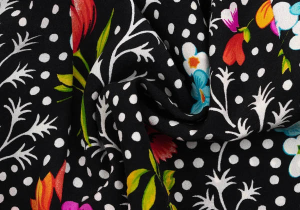 GIANNI VERSACE Floral Print Tapping Top K-166556_015