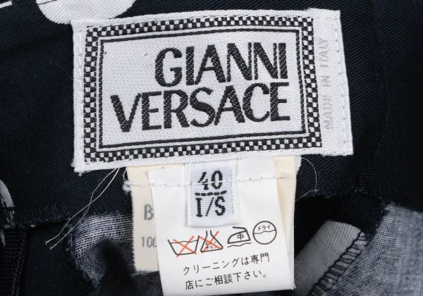 GIANNI VERSACE Dot Print Cotton Skirt K-166557_010