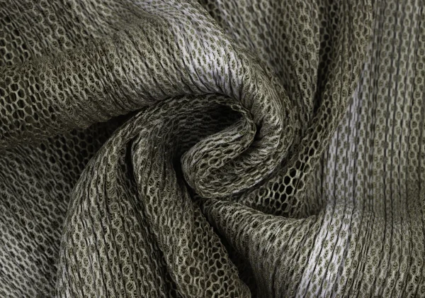 プリーツプリーズPLEATS PLEASE 超音波カッティングメッシュ半袖シャツ カーキ3 K-166559_010