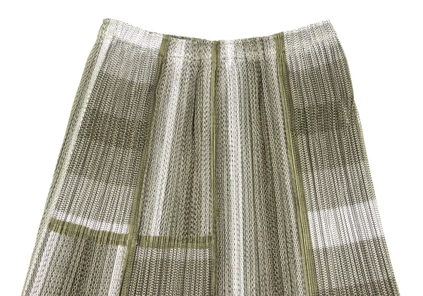 PLEATS PLEASE Ultrasonic Cutting Mesh Skirt K-166560_003