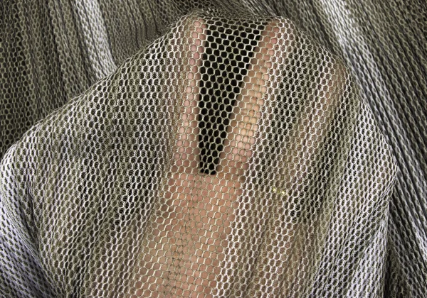 PLEATS PLEASE Ultrasonic Cutting Mesh Skirt K-166560_008