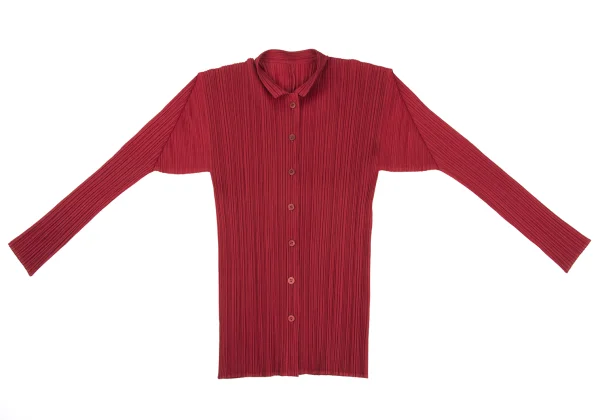 PLEATS PLEASE Band Collar Shirt K-166563_002