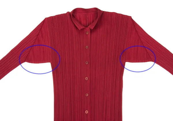 PLEATS PLEASE Band Collar Shirt K-166563_003