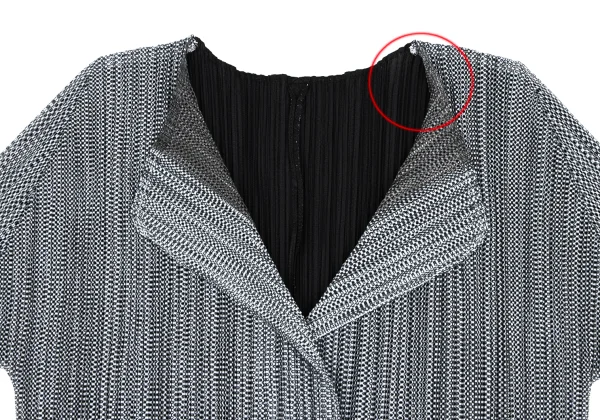 PLEATS PLEASE Pleats Mesh Switching Cardigan K-166568_003