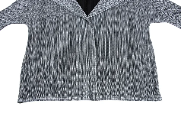 PLEATS PLEASE Pleats Mesh Switching Cardigan K-166568_007