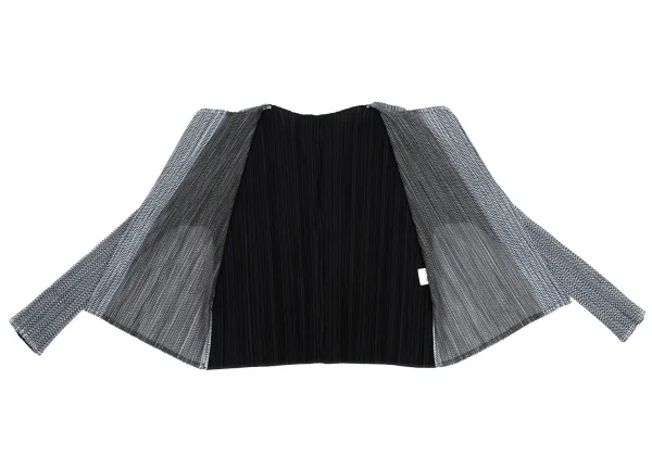 PLEATS PLEASE Pleats Mesh Switching Cardigan K-166568_008