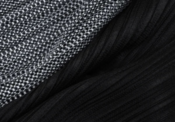 PLEATS PLEASE Pleats Mesh Switching Cardigan K-166568_011