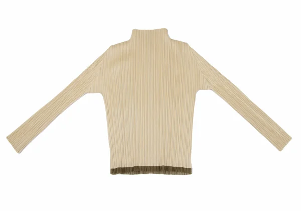 PLEATS PLEASE Pleated Leaf Patch Long Sleeve T-shirt K-166571_012