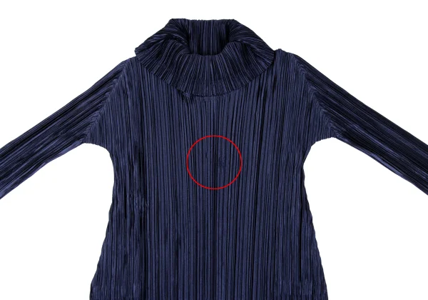 PLEATS PLEASE Pleated Turtleneck Long Sleeve Tunic K-166572_003