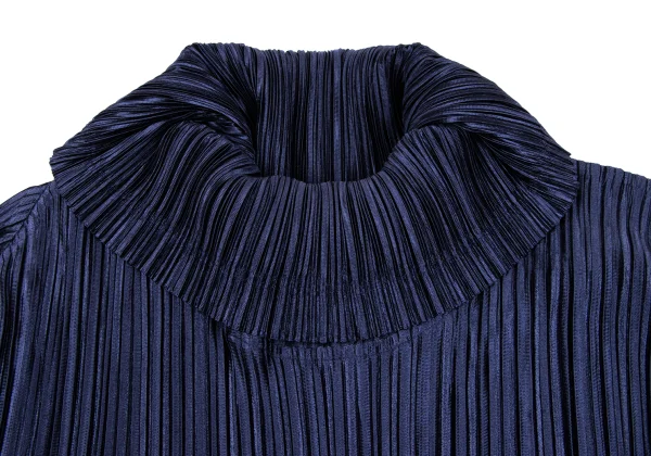 PLEATS PLEASE Pleated Turtleneck Long Sleeve Tunic K-166572_005