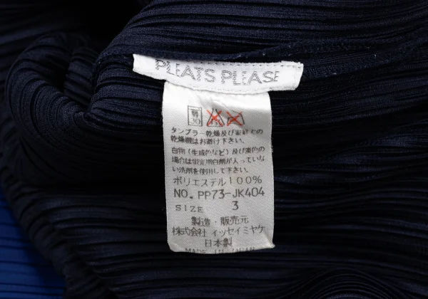 PLEATS PLEASE Pleated Bicolor Long Sleeve T-shirt K-166573_017