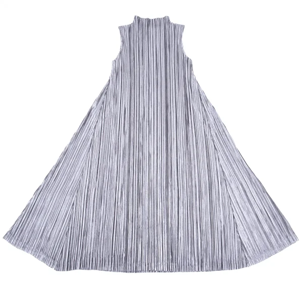 PLEATS PLEASE Shiny Pleats Sleeveless Dress K-166577_002