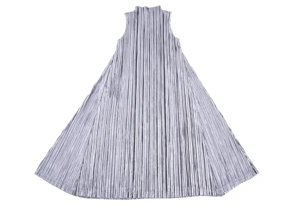 PLEATS PLEASE Shiny Pleats Sleeveless Dress K-166577_008