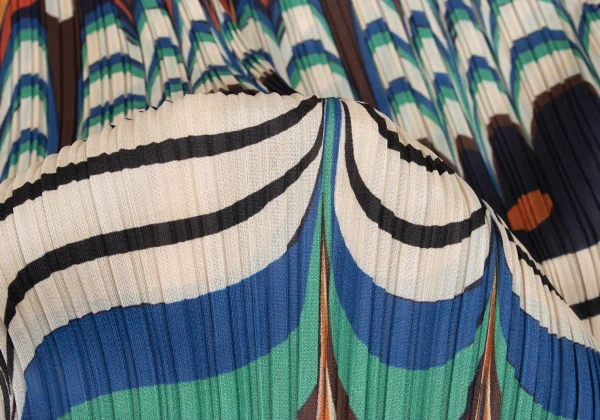 PLEATS PLEASE Pleats Ethnic Print Sleeveless Dress K-166579_010