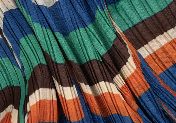 PLEATS PLEASE Pleats Ethnic Print Sleeveless Dress K-166579_011