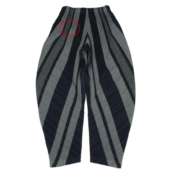 PLEATS PLEASE Poly Cotton Striped Tapered Pants K-166581_009