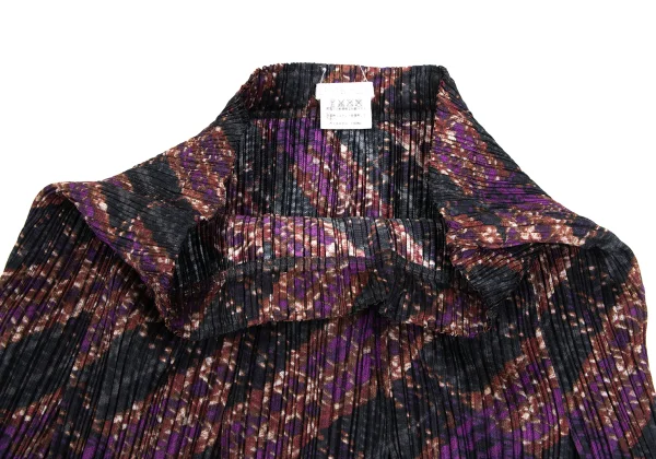 PLEATS PLEASE Bias Knit Transfer Tuck Pleated Skirt K-166583_004