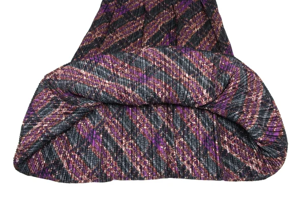 PLEATS PLEASE Bias Knit Transfer Tuck Pleated Skirt K-166583_006