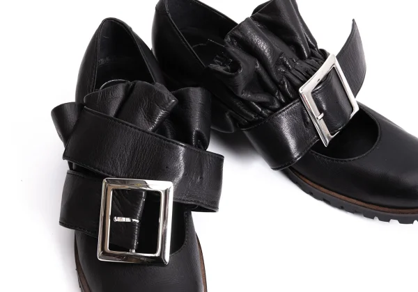 LIMI feu Belted Design Leather Shoes K-166589_006