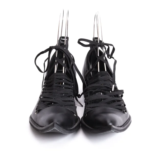 COMME des GARCONS Sharp Long Toe Lace-up Shoes K-166593_002