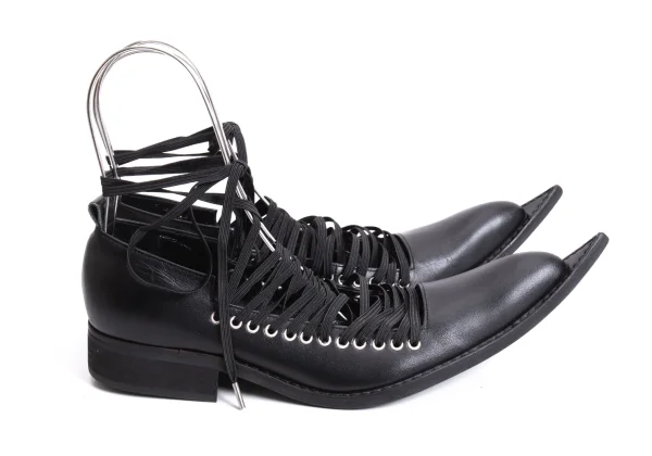 COMME des GARCONS Sharp Long Toe Lace-up Shoes K-166593_006