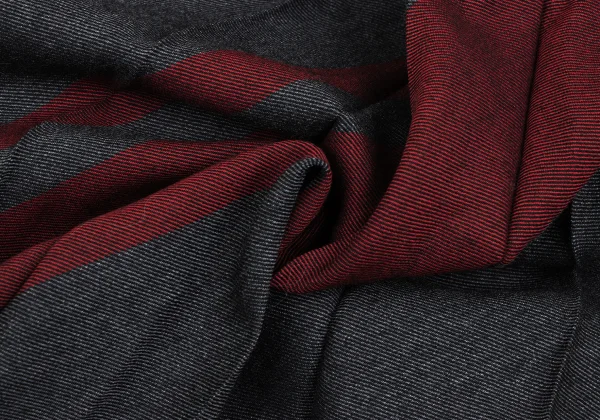 Y's Red Label Wool Curved Line Pleated Skirt K-166595_013