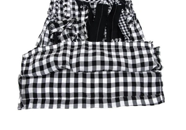 tricot COMME des GARCONS Checker Cut Off Sleeveless Top K-166597_012