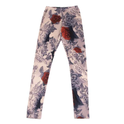 COMME des GARCONS Tattoo Printed Stretch Leggings Pants