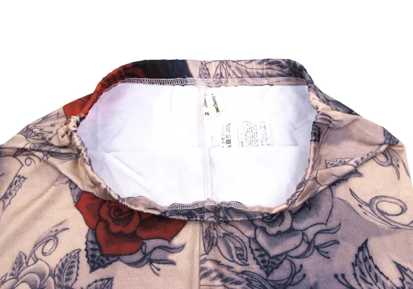 COMME des GARCONS Tattoo Printed Stretch Leggings Pants K-166603_004