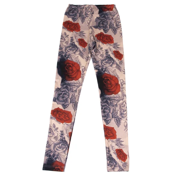 COMME des GARCONS Tattoo Printed Stretch Leggings Pants K-166603_007
