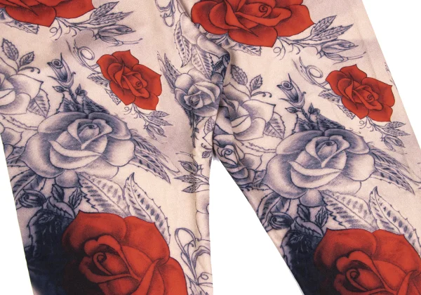 COMME des GARCONS Tattoo Printed Stretch Leggings Pants K-166603_009