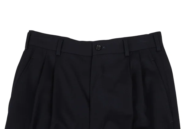 COMME des GARCONS Wool Gaba Frilled Hem Shorts K-166604_002
