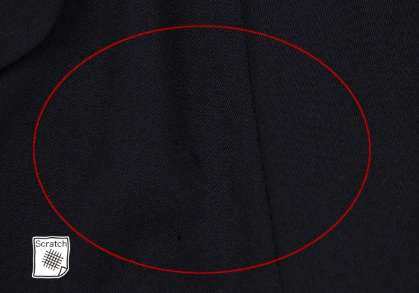 COMME des GARCONS Wool Gaba Frilled Hem Shorts K-166604_011