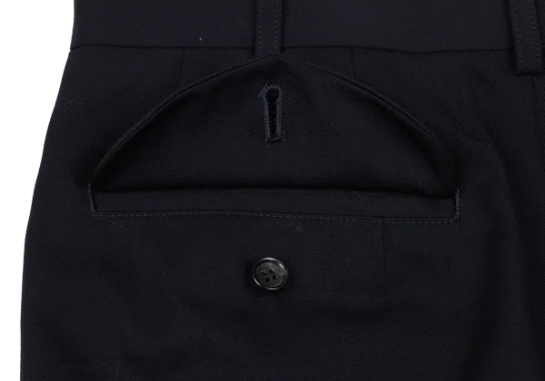 COMME des GARCONS Wool Gaba Frilled Hem Shorts K-166604_012