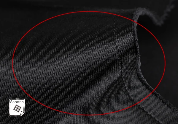 COMME des GARCONS Satin Cut Off Belted Chaps Skirt K-166605_007