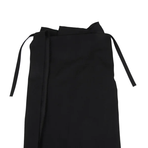 COMME des GARCONS Wool Cut Off Hem Wrap Skirt K-166606_003