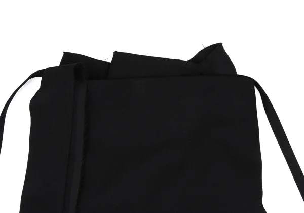 COMME des GARCONS Wool Cut Off Hem Wrap Skirt K-166606_004