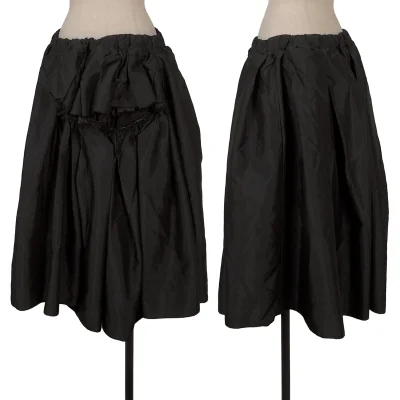 COMME des GARCONS Polyester Front Cutting Design Skirt