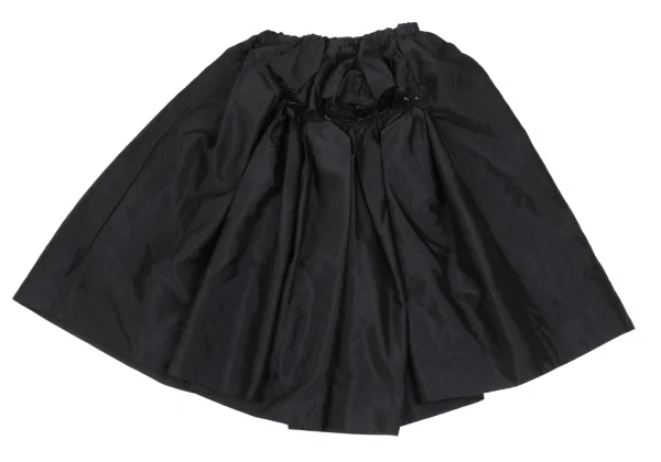 COMME des GARCONS Polyester Front Cutting Design Skirt K-166607_002
